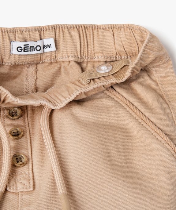 Pantalon en denim coloré bébé garçon vue2 - GEMO(BB COUCHE) - GEMO