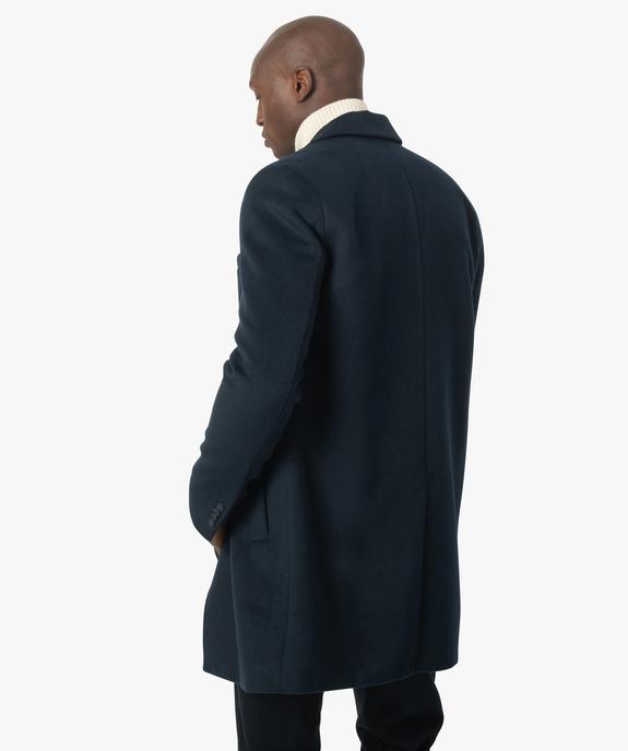 Manteau court homme effet drap de laine vue3 - GEMO (HOMME) - GEMO