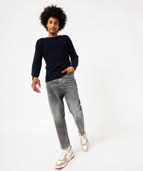 Jean cropped en denim délavé homme vue5 - GEMO (HOMME) - GEMO