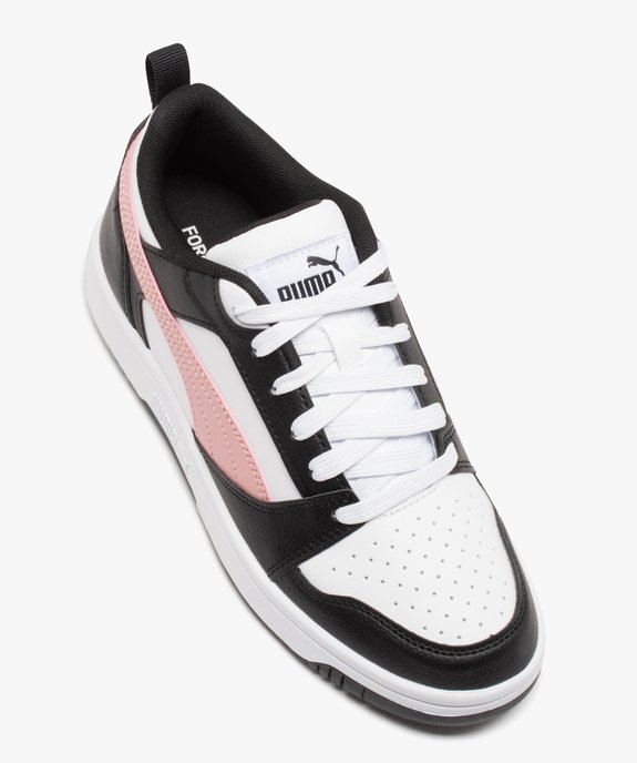 Baskets femme tricolores style rétro à lacets - Puma Rebound vue5 - PUMA - GEMO