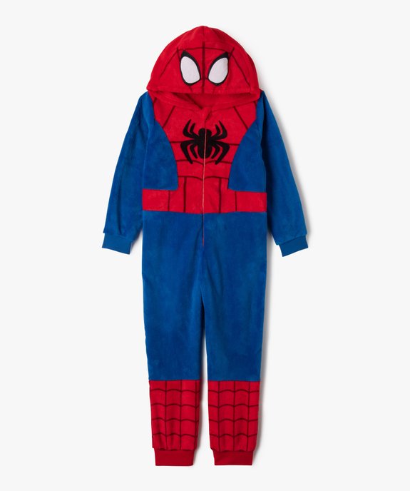 Combinaison pyjama en velours à capuche garçon - Spiderman vue1 - SPIDEY - GEMO