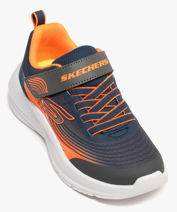 Baskets basses running à scratch multicolores garçon - Skechers vue5 - SKECHERS - GEMO