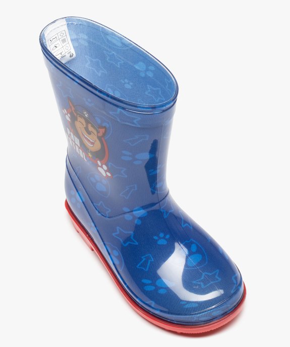 Bottes de pluie garçon imprimées à semelle crantée – Pat’ Patrouille vue5 - PAT PATROUILLE - GEMO