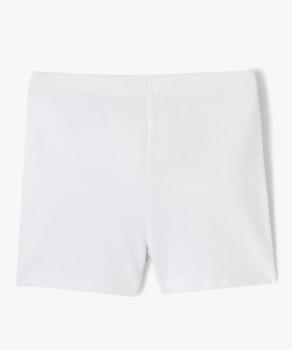 Short moulant en coton stretch fille vue3 - GEMO 4G FILLE - GEMO