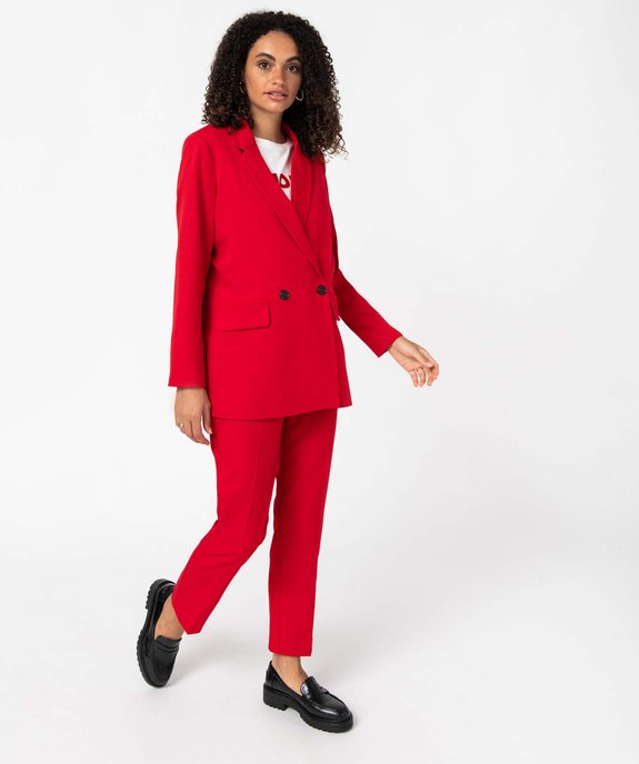 Veste blazer fermeture croisée femme vue5 - GEMO(FEMME PAP) - GEMO