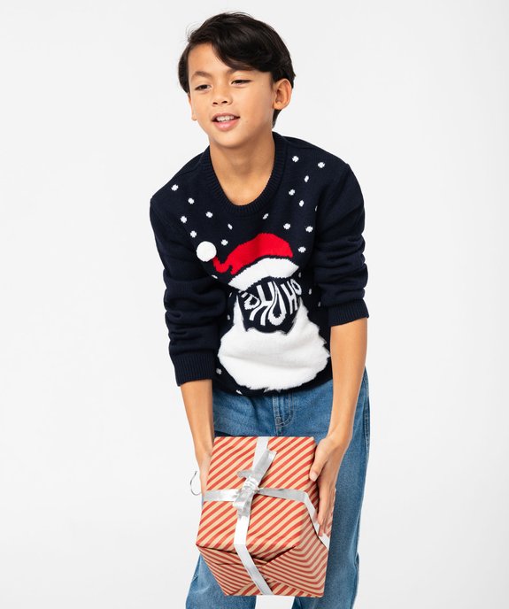 Pull de Noël avec motif peluche garçon vue1 - GEMO (JUNIOR) - GEMO