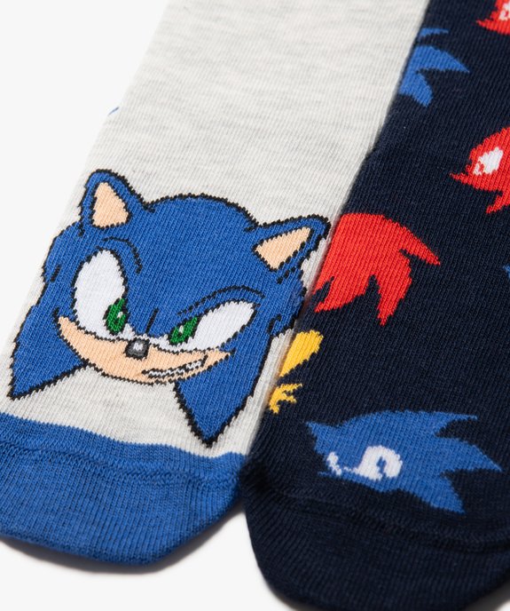 Chaussettes à motifs hérissons garçon (lot de 3)- Sonic The Hedgehog vue2 - SONIC - GEMO