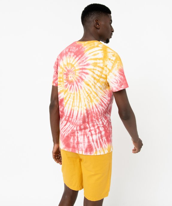 Tee-shirt à manches courtes effet tie and dye homme vue3 - GEMO 4G HOMME - GEMO