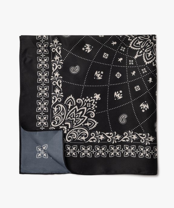 Foulard carré imprimé en matière satinée femme vue2 - GEMO (ACCESS) - GEMO