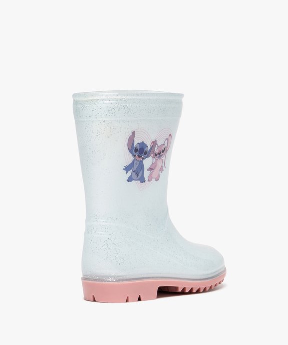 Bottes de pluie fille translucides et à paillettes avec semelle contrastante - Lilo & Stitch vue4 - LILO & STITCH - GEMO