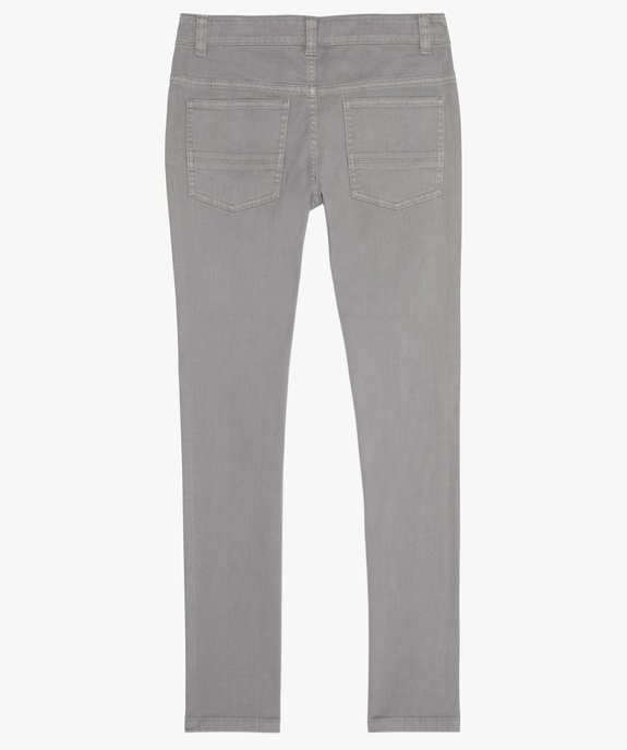 Pantalon garçon style jean slim 5 poches vue4 - GEMO 4G GARCON - GEMO