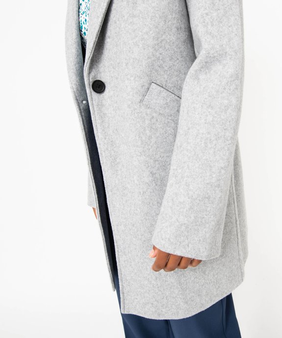 Manteau long à col tailleur femme vue2 - GEMO 4G FEMME - GEMO