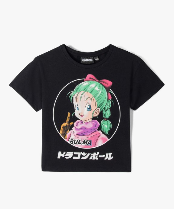 Tee-shirt fille à manches courtes imprimé Bulma - Dragon Ball vue2 - DRAGON BALL Z - GEMO