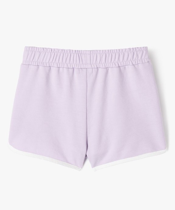 Short en maille avec taille élastique fille vue4 - GEMO (ENFANT) - GEMO