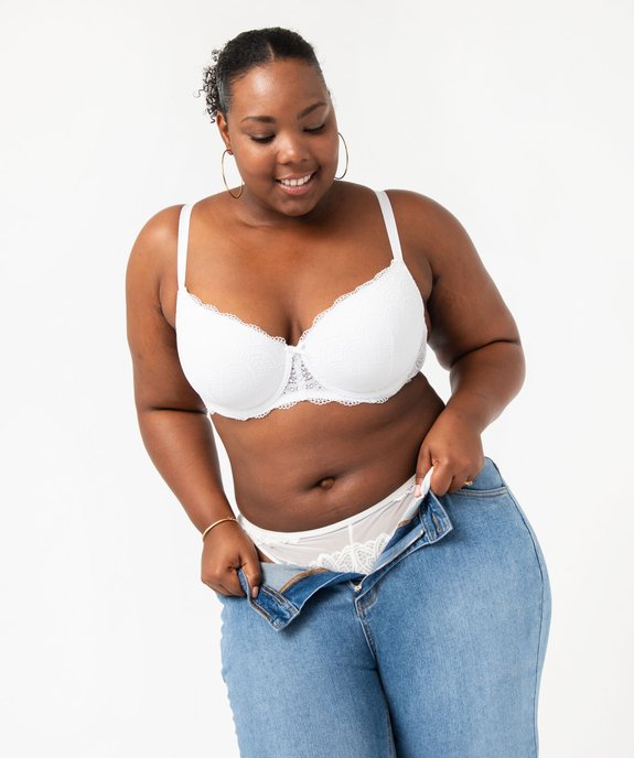 Soutien-gorge grande taille à armatures et coques fines  vue1 - GEMO(HOMWR FEM) - GEMO