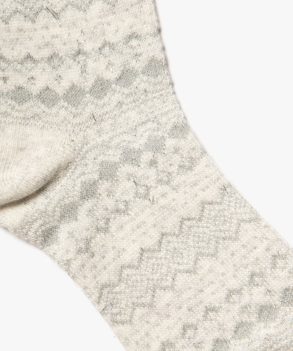 Chaussettes à motifs scintillants femme vue2 - GEMO(HOMWR FEM) - GEMO