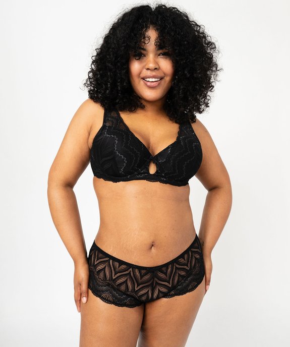 Soutien-gorge grande taille emboitant à armatures et coques fines  vue3 - GEMO(HOMWR FEM) - GEMO