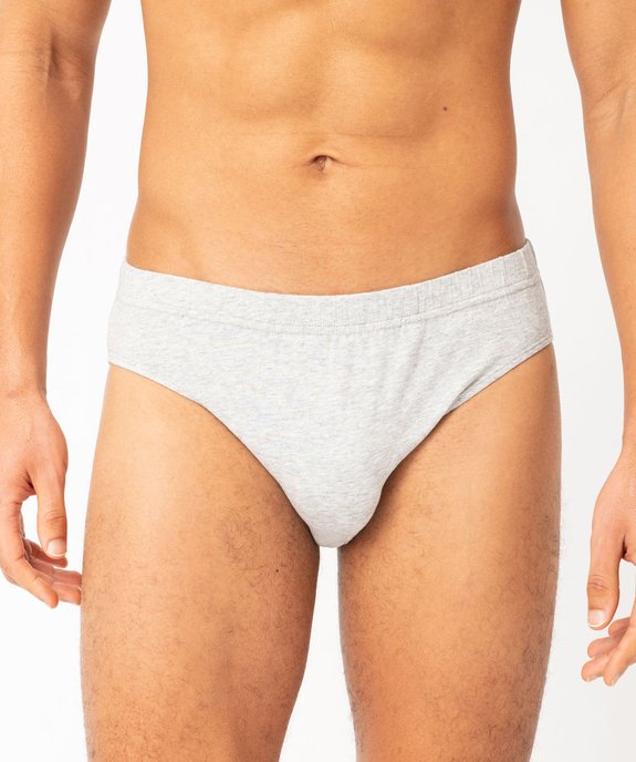 Slip en coton stretch à taille élastiquée homme (lot de 3) vue6 - GEMO 4G HOMME - GEMO