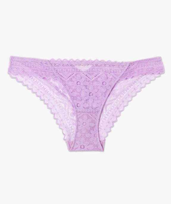 Culotte en dentelle fleurie femme vue4 - GEMO(HOMWR FEM) - GEMO