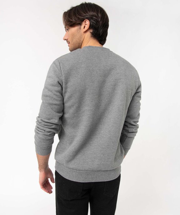 Sweat avec intérieur molletonné homme vue2 - GEMO (HOMME) - GEMO