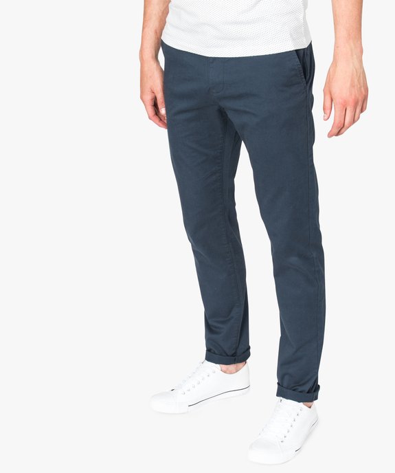 Pantalon homme chino coupe slim vue1 - GEMO (HOMME) - GEMO