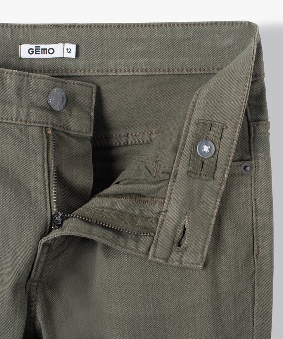 Pantalon garçon style jean slim 5 poches vue2 - GEMO 4G GARCON - GEMO