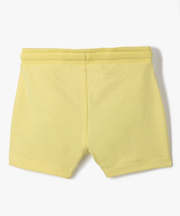 Short en maille avec ceinture bord-côte bébé garçon vue3 - GEMO(BEBE DEBT) - GEMO