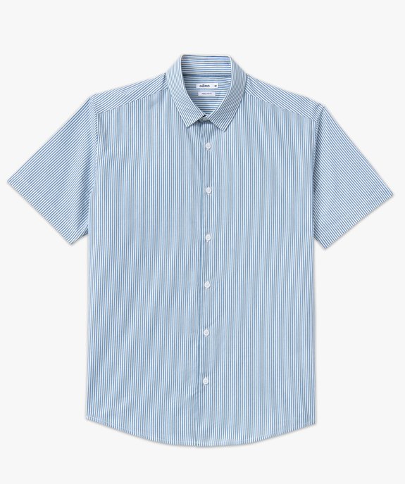 Chemise manches courtes à rayures homme vue4 - GEMO (HOMME) - GEMO