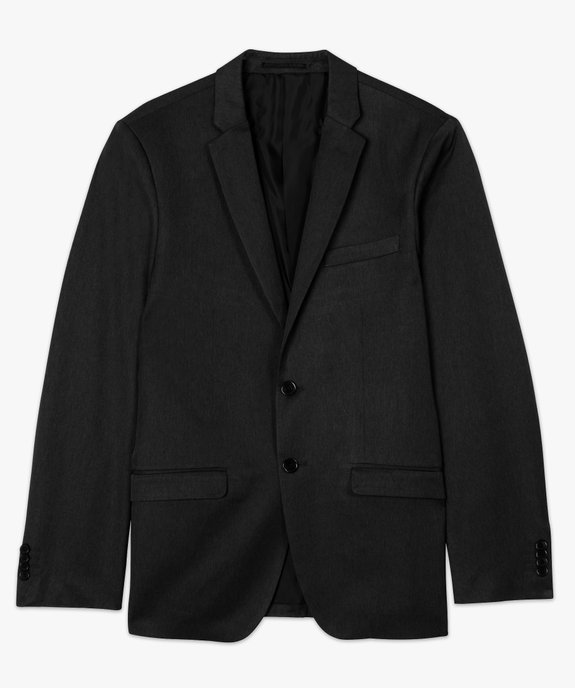 Veste de costume homme unie effet légèrement satiné vue4 - GEMO (HOMME) - GEMO