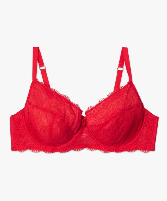 Soutien-gorge emboitant à armatures en dentelle grande taille vue7 - GEMO(HOMWR FEM) - GEMO