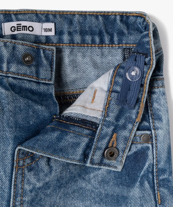 Short en jean délavé bébé garçon vue2 - GEMO(BEBE DEBT) - GEMO