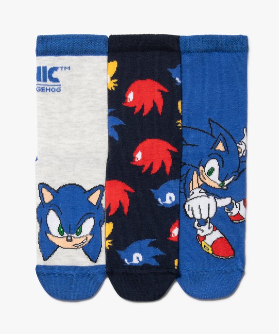 Chaussettes à motifs hérissons garçon (lot de 3)- Sonic The Hedgehog vue1 - SONIC - GEMO