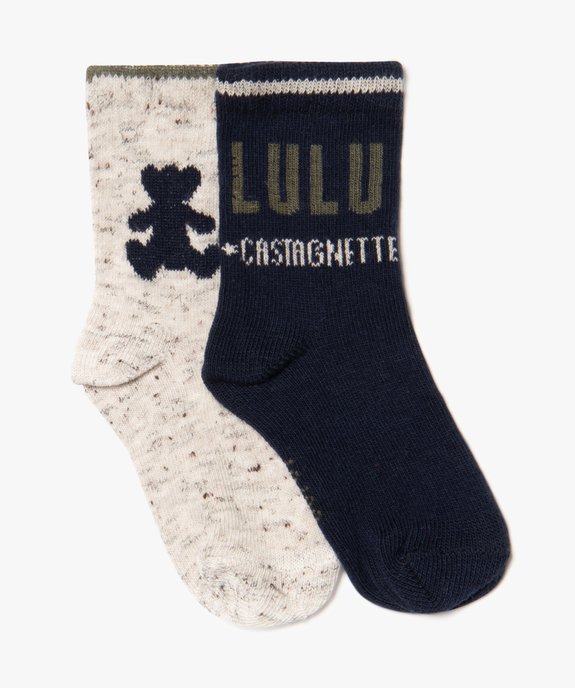 Chaussettes tige haute bébé fille (lot de 2) - LuluCastagnette vue1 - LULUCASTAGNETTE - GEMO