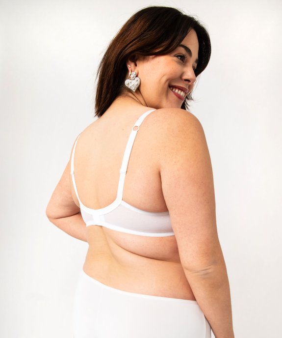 Soutien-gorge emboitant à armatures en dentelle grande taille vue2 - GEMO(HOMWR FEM) - GEMO