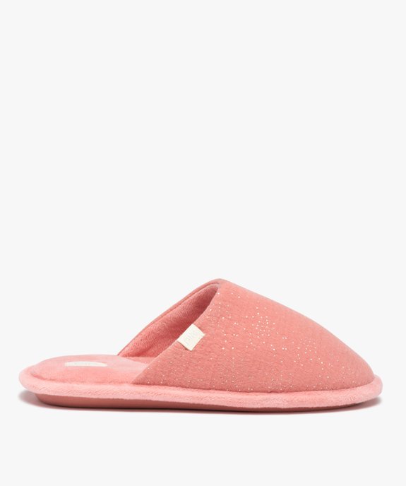 Chaussons femme mules avec dessus en gaze pailletée – Dim vue1 - DIM - GEMO