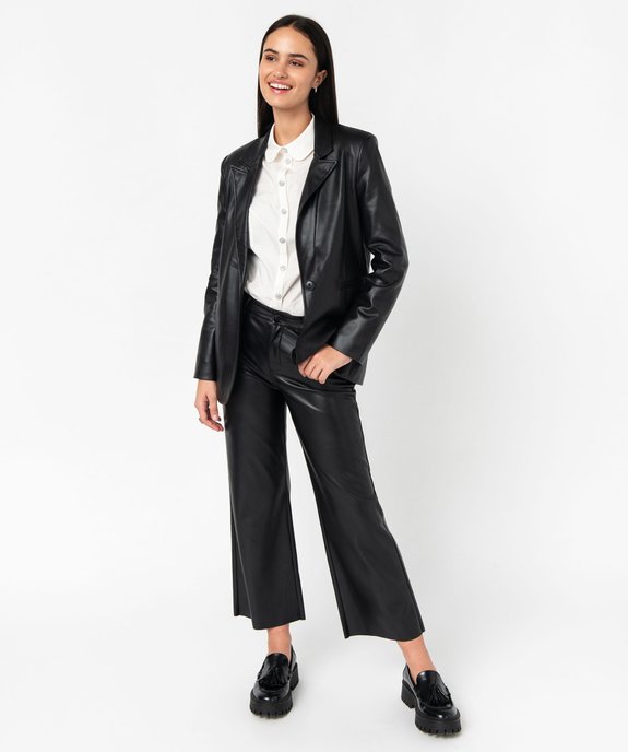 Veste blazer en cuir imitation femme vue5 - GEMO(FEMME PAP) - GEMO