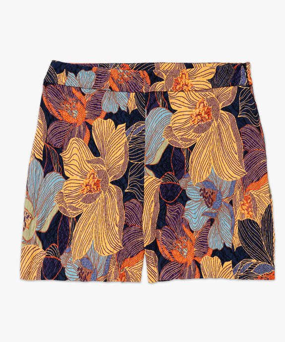 Short ample à motifs fleuris brodés femme vue4 - GEMO(FEMME PAP) - GEMO