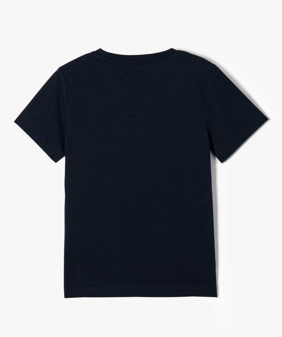 Tee-shirt garçon à manches courtes avec motif sur le buste vue3 - GEMO (ENFANT) - GEMO