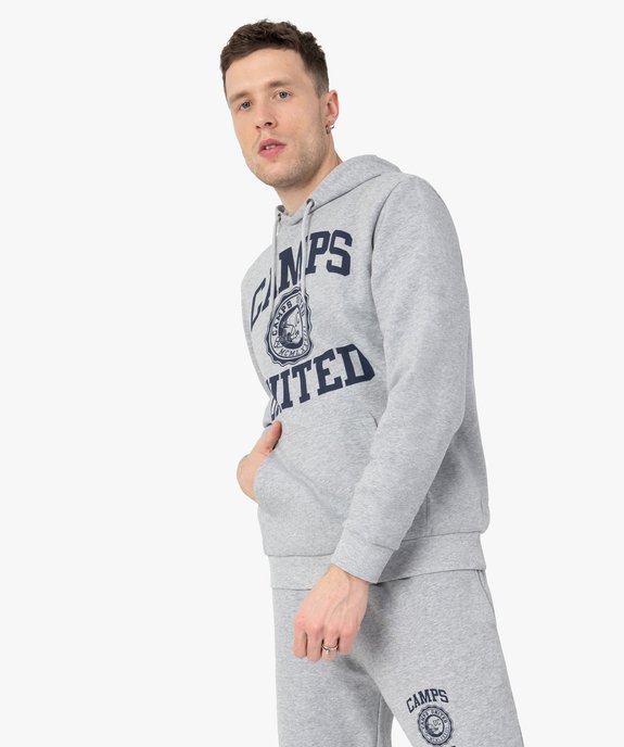 Sweat homme à capuche avec motif XXL – Camps United vue1 - CAMPS UNITED - GEMO