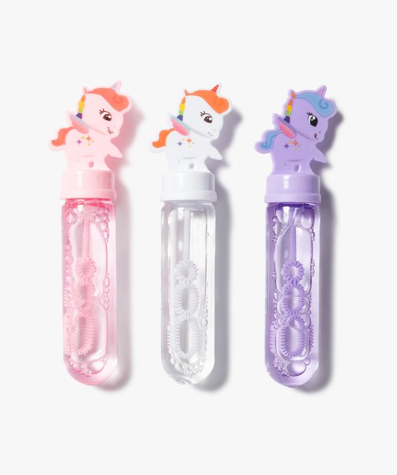 Mini baguettes à bulles de savon licorne (lot de 3) vue2 - AUTRES MARQUES - GEMO