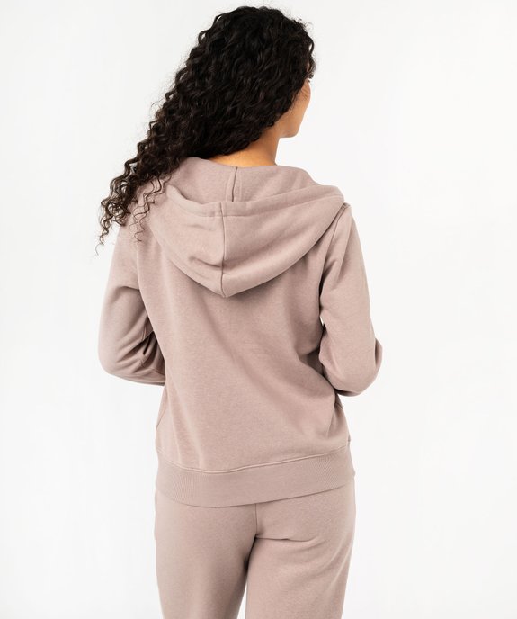 Sweat zippé à capuche femme vue3 - GEMO(FEMME PAP) - GEMO