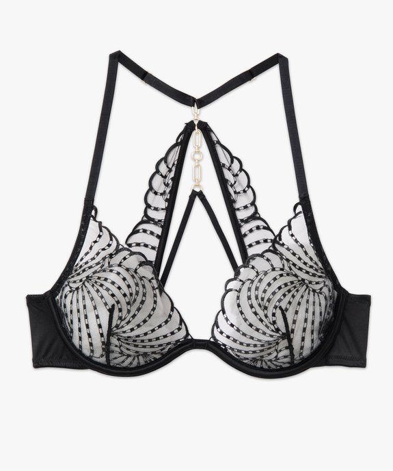 Soutien-gorge corbeille à armatures en dentelle femme vue4 - GEMO(HOMWR FEM) - GEMO