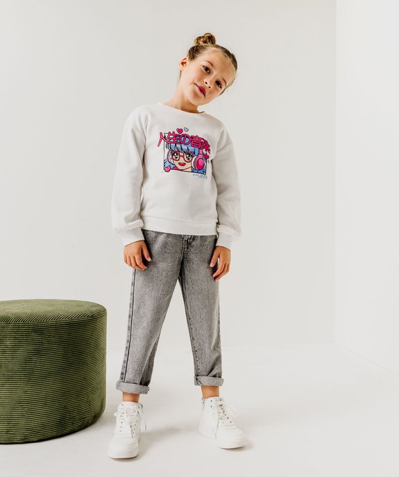 Sweat molletonné avec motif fille vue5 - GEMO (ENFANT) - GEMO