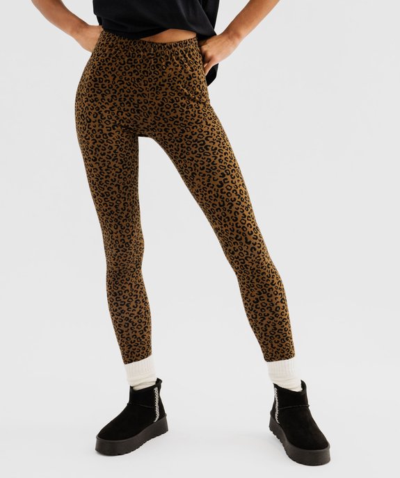 Legging à motifs léopard femme vue2 - GEMO(FEMME PAP) - GEMO