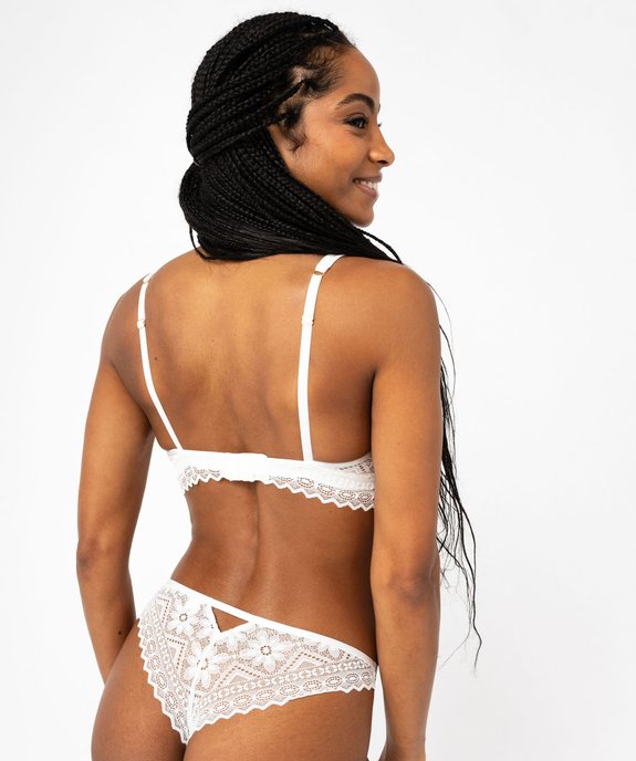 Soutien-gorge triangle en dentelle vue2 - GEMO(HOMWR FEM) - GEMO