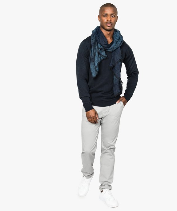 Pantalon homme chino coupe slim vue5 - GEMO (HOMME) - GEMO