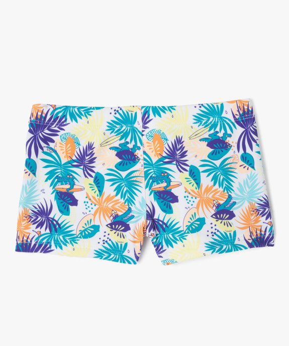 Maillot de bain boxer à motifs exotiques garçon vue1 - GEMO 4G GARCON - GEMO