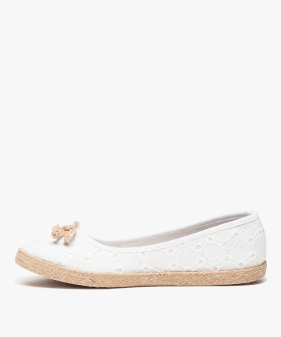 Ballerines femme en toile imprimée et semelle corde vue4 - GEMO (SPORTSWEAR) - GEMO