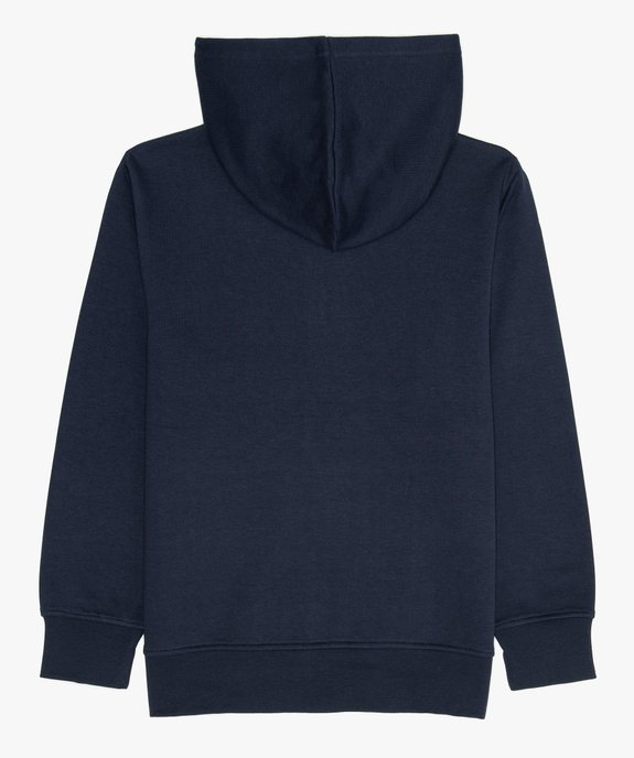 Sweat garçon à capuche avec fermeture zippée vue2 - GEMO (JUNIOR) - GEMO