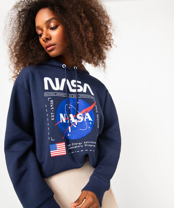 Sweat à capuche avec motif Nasa femme  vue2 - NASA - GEMO